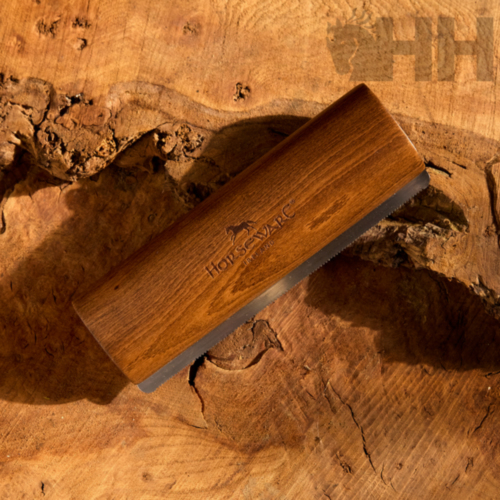 CEPILLO HORSEWARE SIGNATURE QUITA PELOS MANGO MADERA